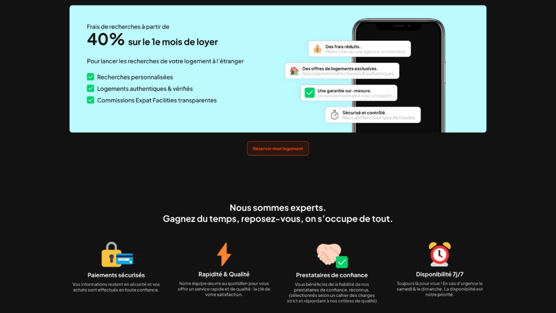 Call to Action for housing section